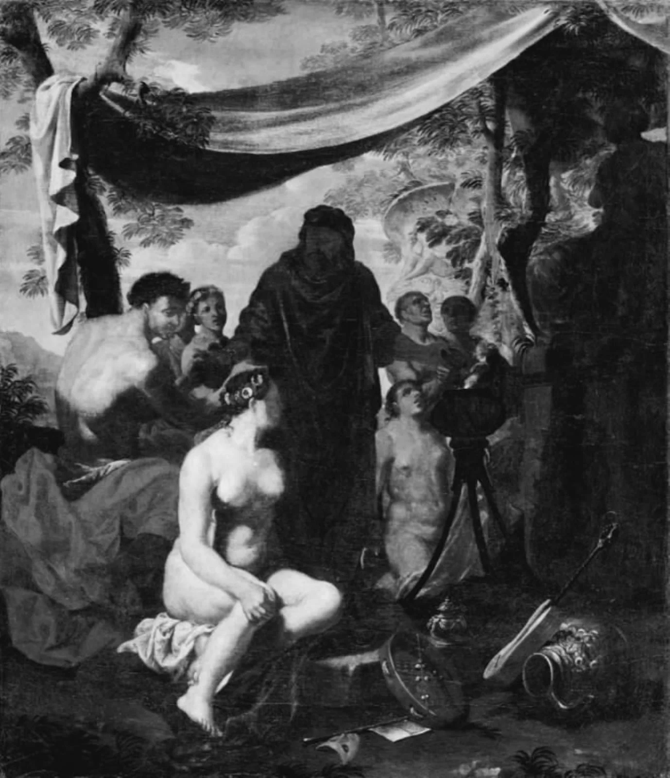 A Pagan Sacrificial Feast, by Unknown, 1649
