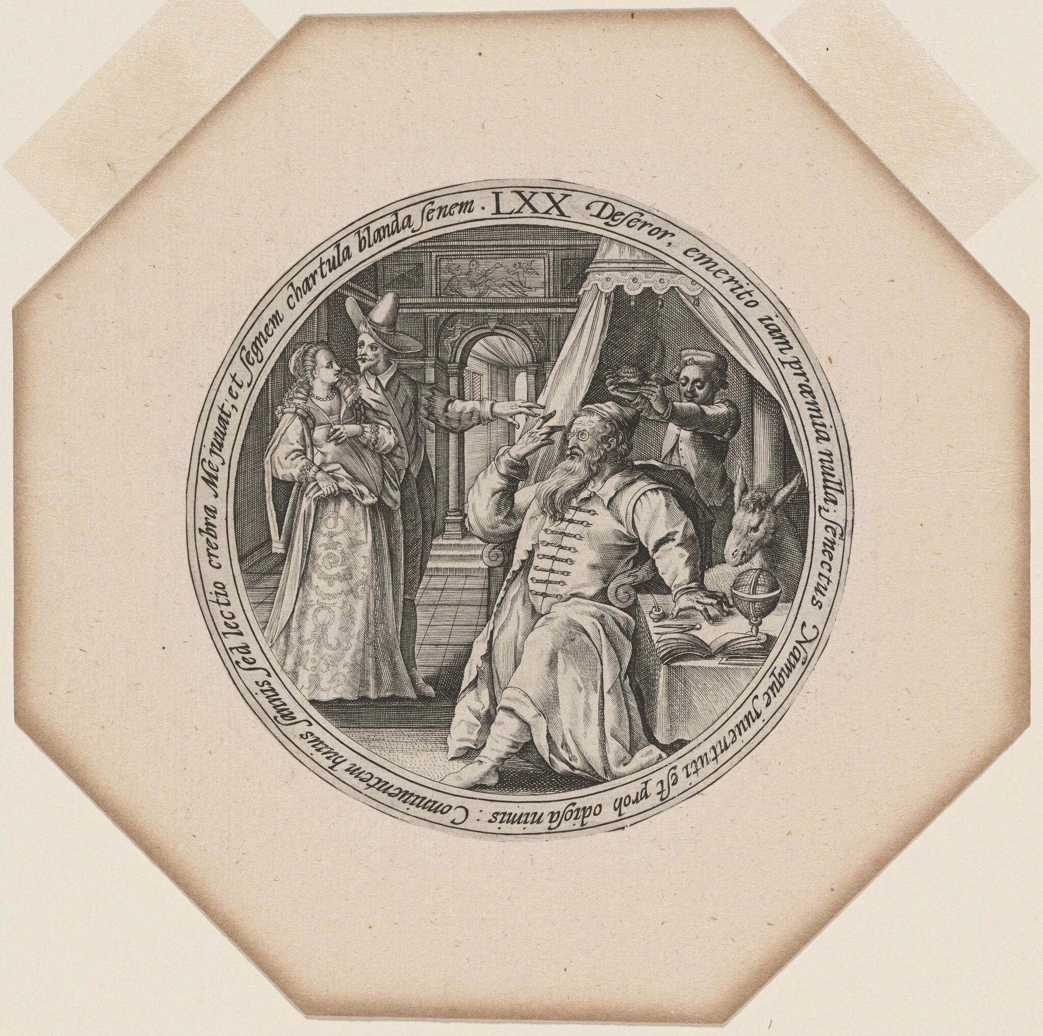 LXX: Seventy Years, by Crispijn van de Passe I, ink, 1599
