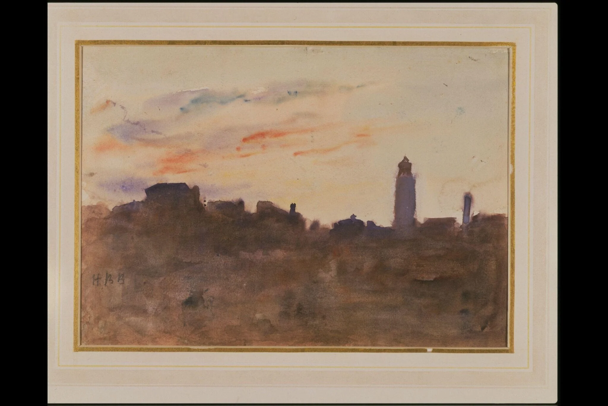 At Sunrise: view from the artist's window in Morpeth Terrace