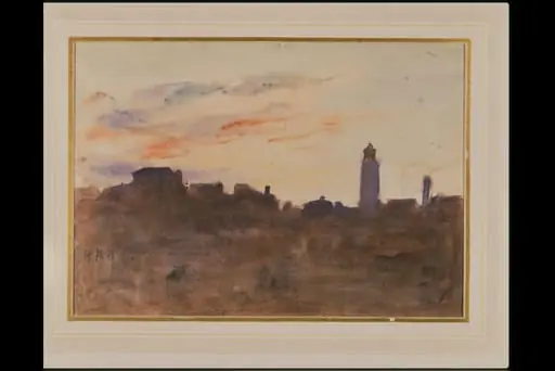 At Sunrise: view from the artist's window in Morpeth Terrace