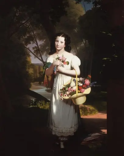 Little Girl with Flowers (Amelia Palmer)