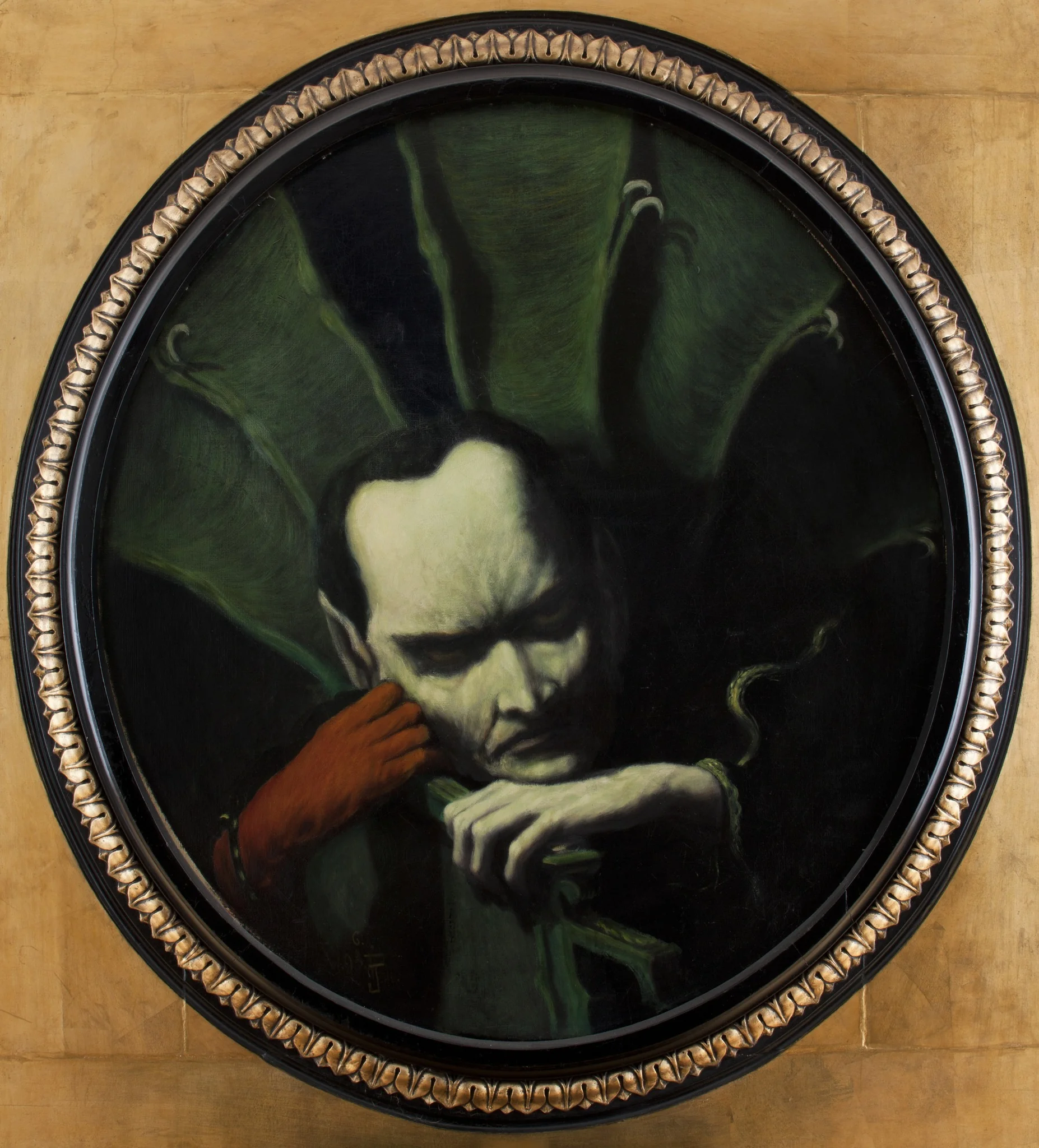 Mephisto, by Feliks Jabłczyński, oil, 1897