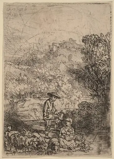 The Shepherd and His Family