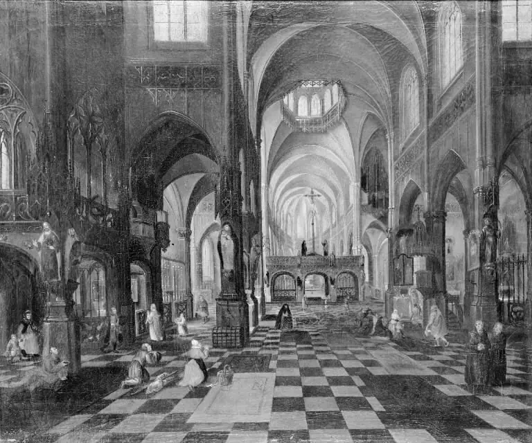 Interior of a Catholic Church