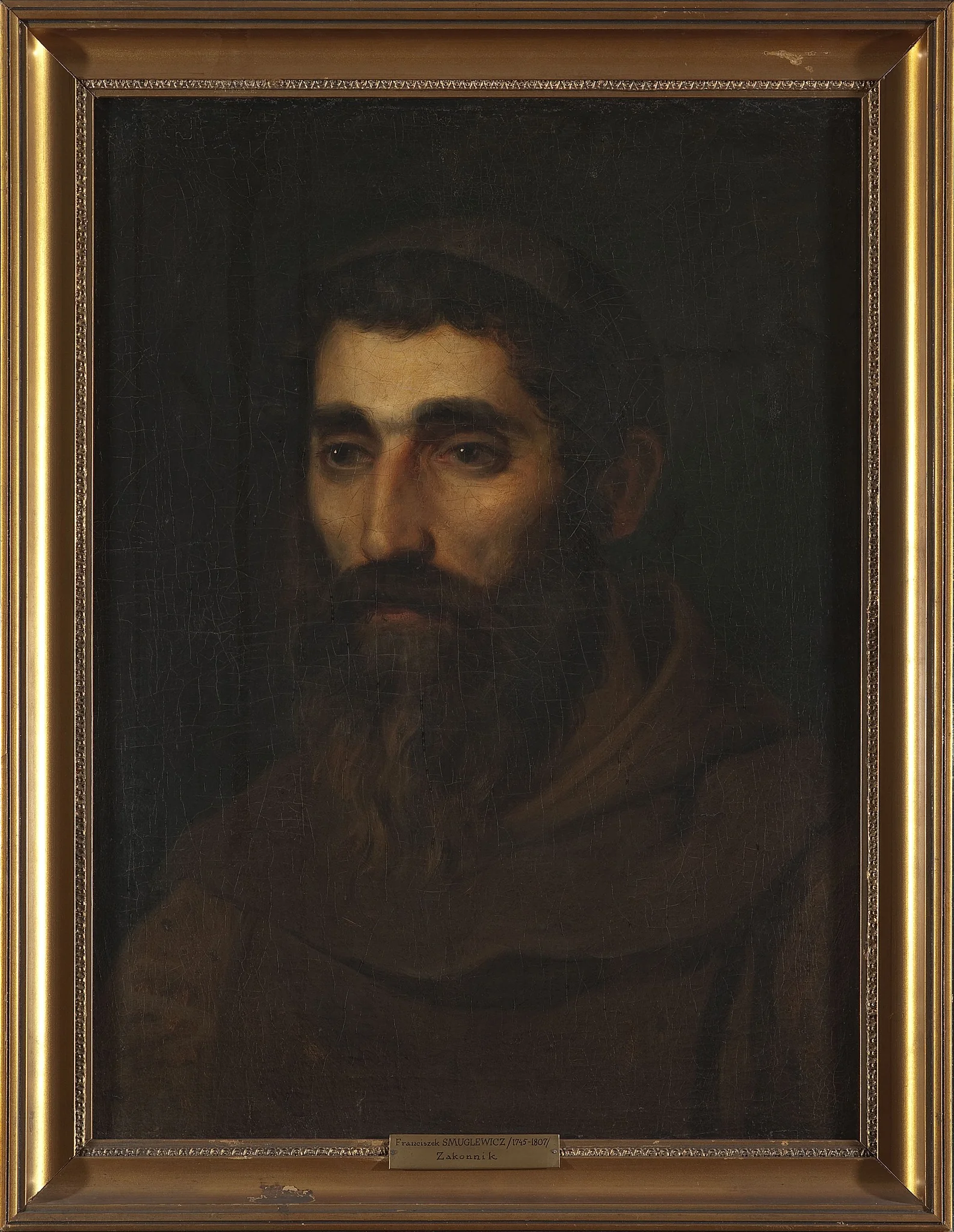 Portrait of a monk, by Franciszek Smuglewicz, oil, 1799