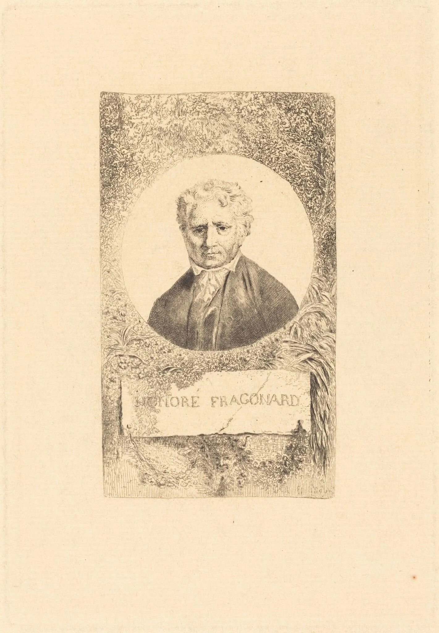 Honoré Fragonard, by Charles Le Carpentier, ink, 1806