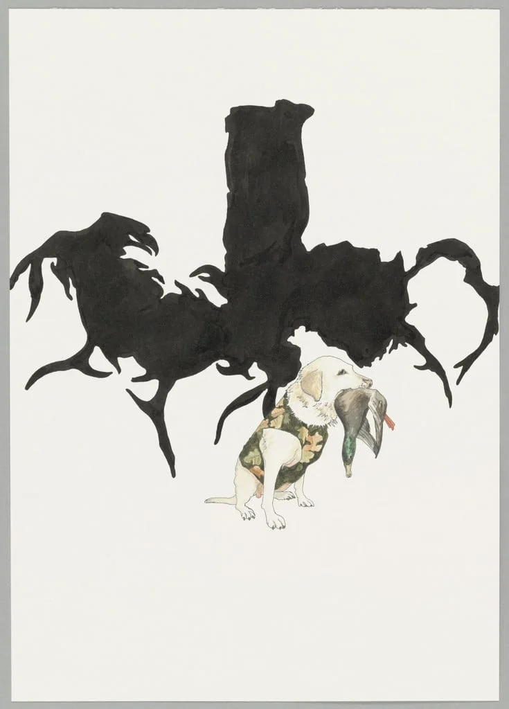 Untitled, by Claire Barclay, watercolor, 2002
