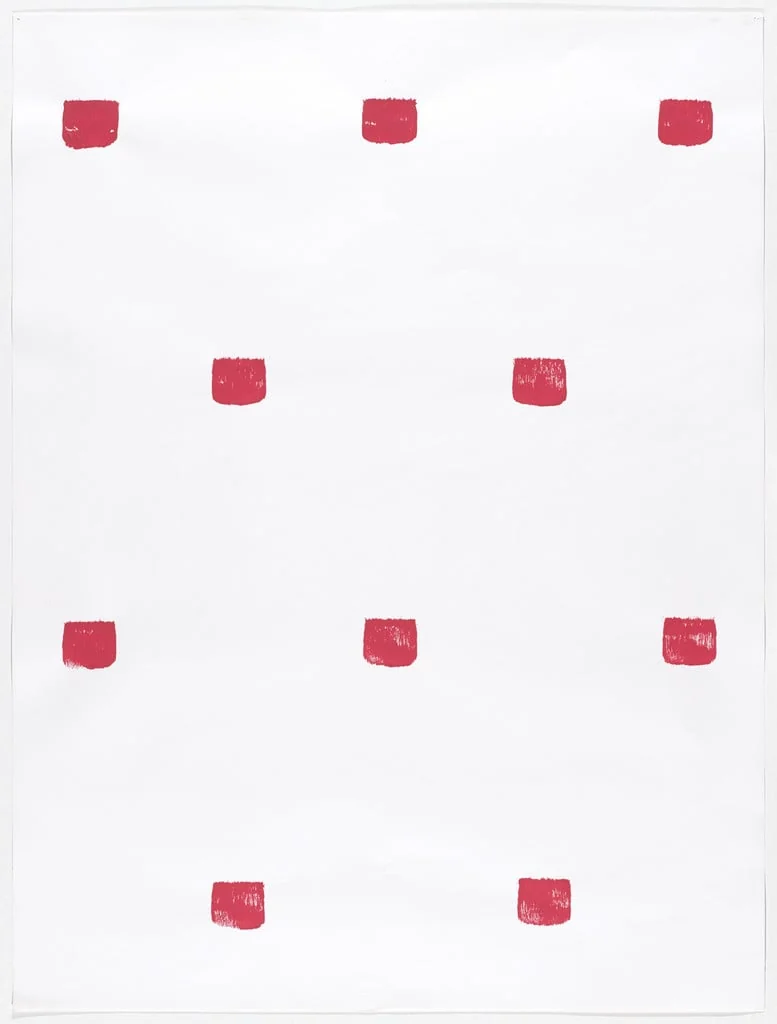 Untitled, by Niele Toroni, acrylic, 1978