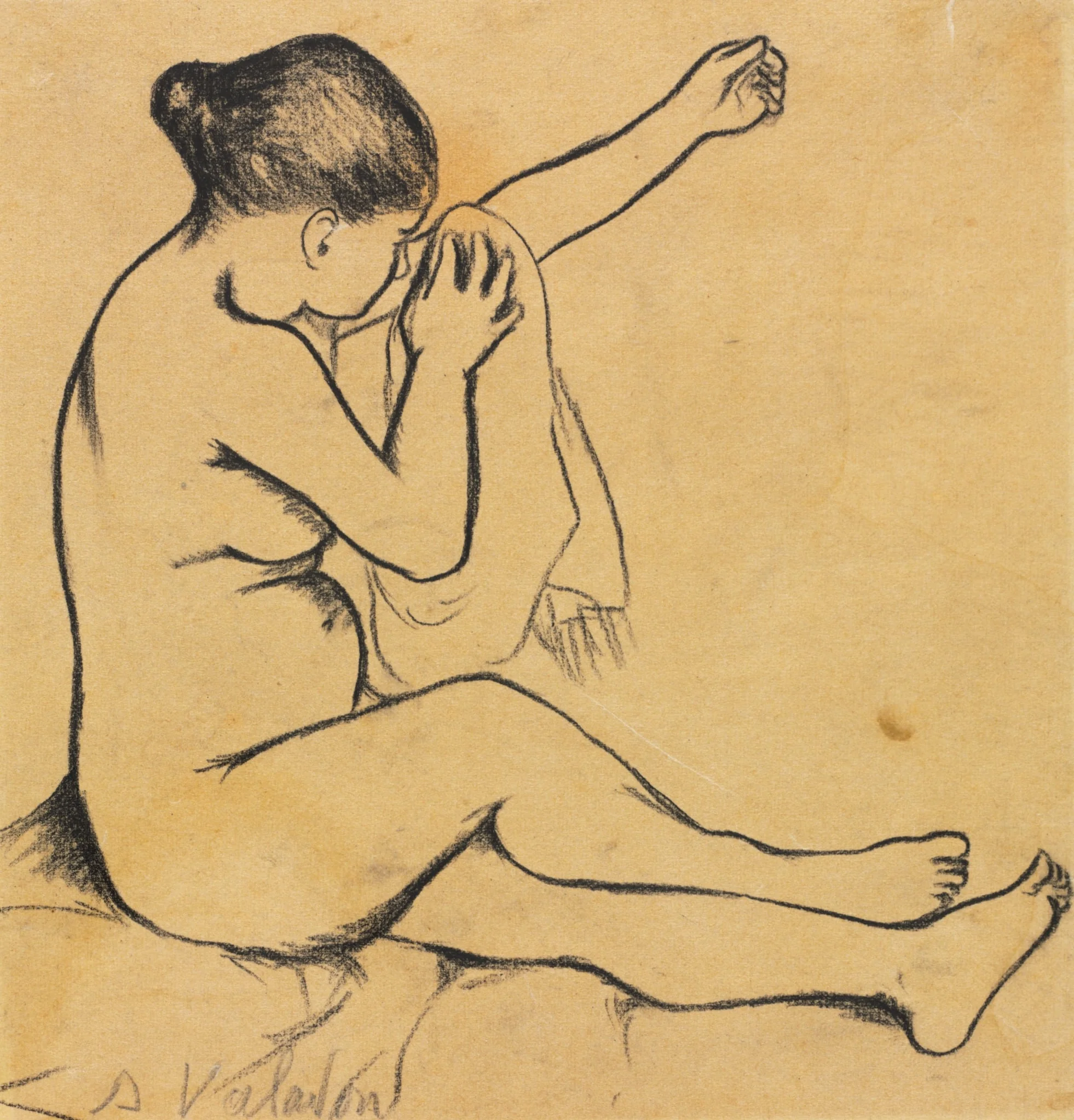 Seated Female Nude, by Suzanne Valadon, 1904