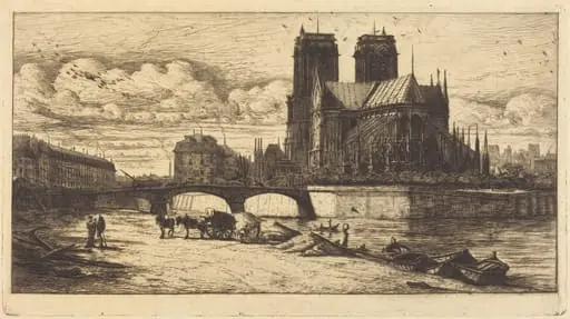 L'abside de Notre-Dame de Paris (The Apse of the Cathedral of Notre-Dame, Paris)
