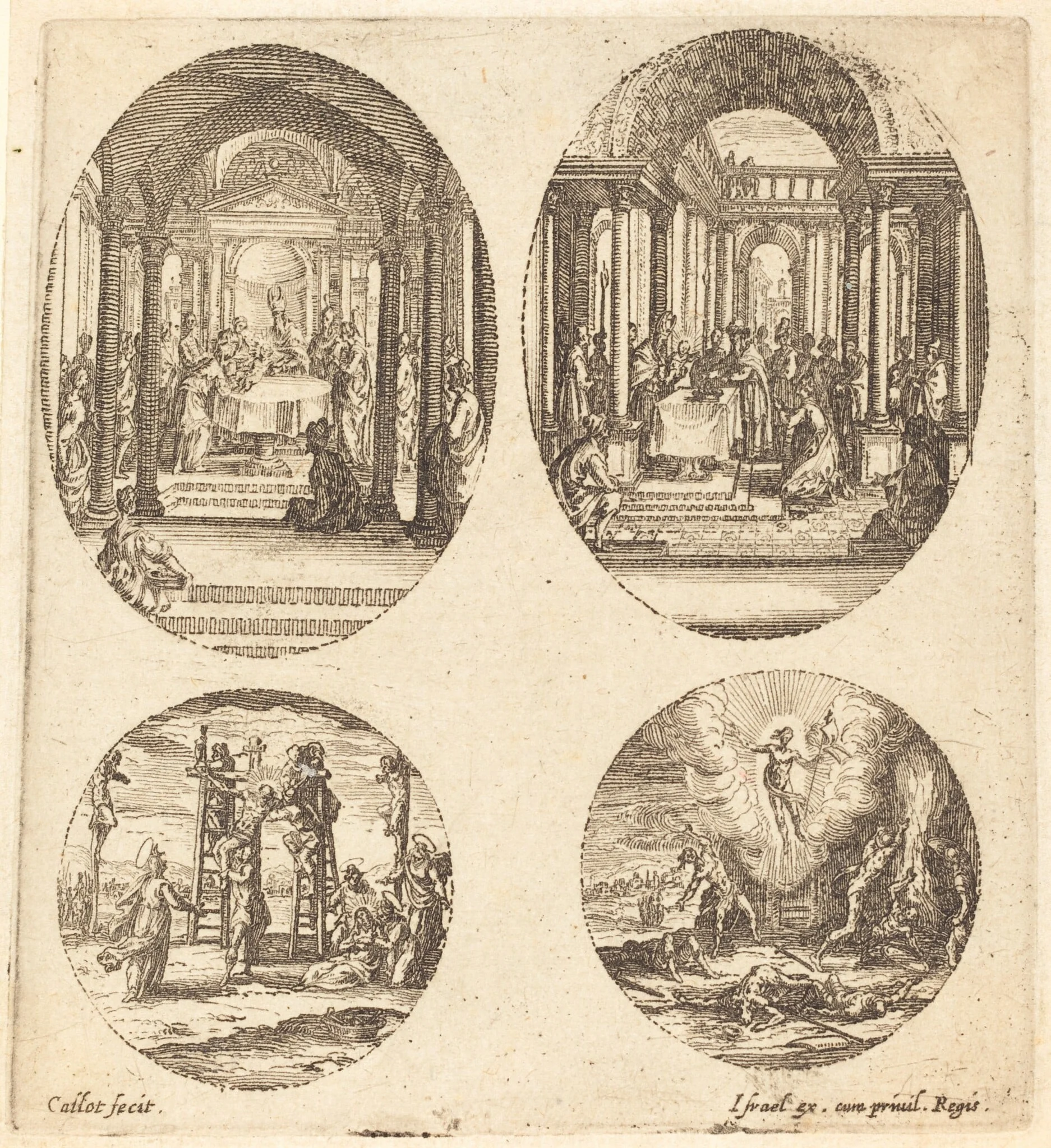 Mysteries of the Passion, by Jacques Callot, ink, 1631