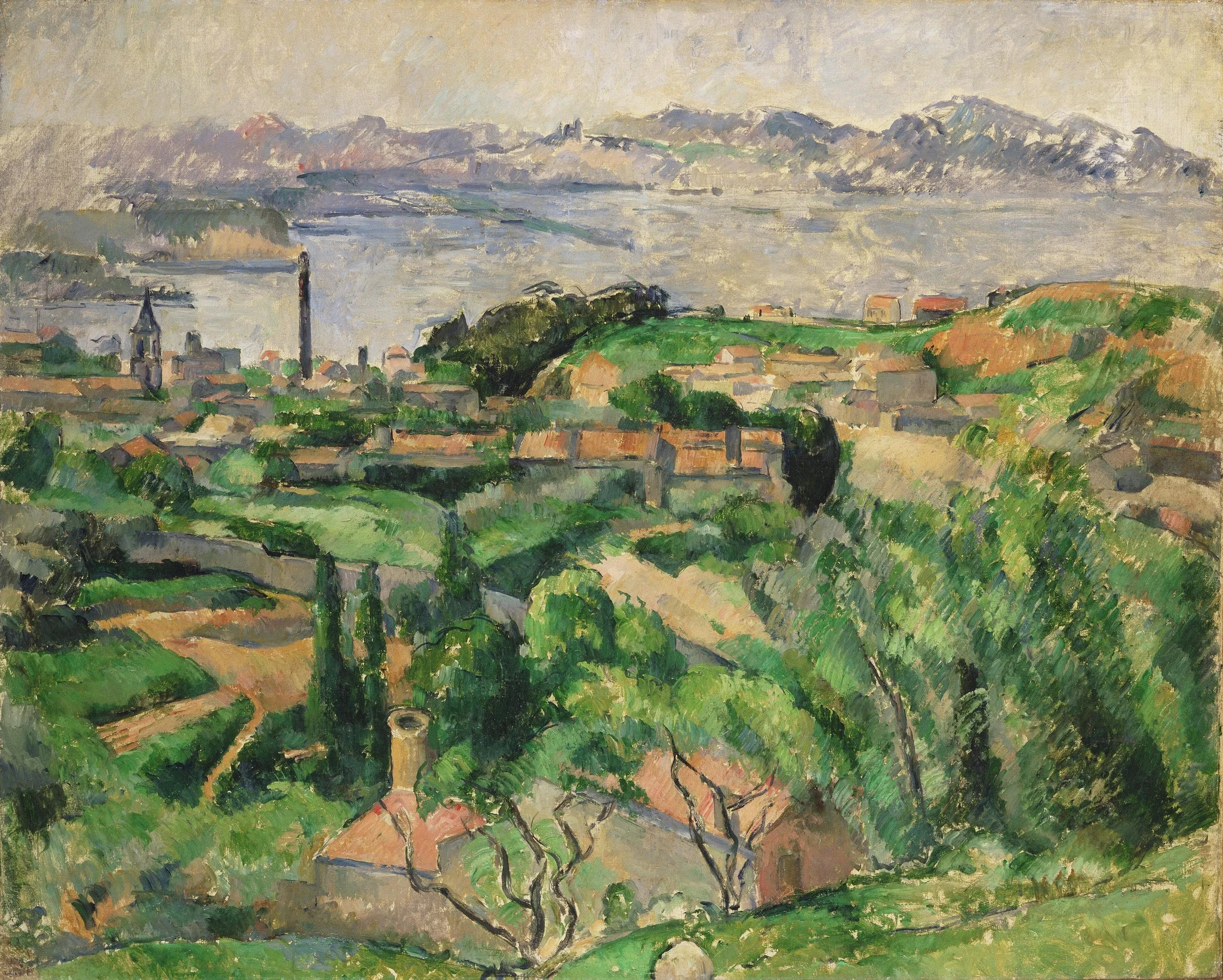 View of the Bay of Marseille with the Village of Saint-Henri
