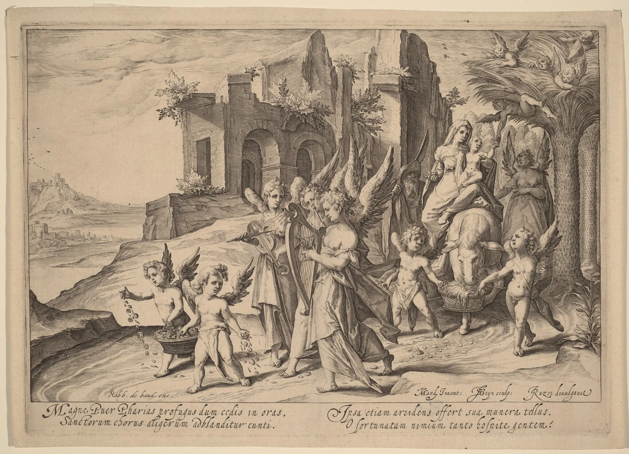 Return from the Flight into Egypt, by Jacques de Gheyn II, ink, 1592
