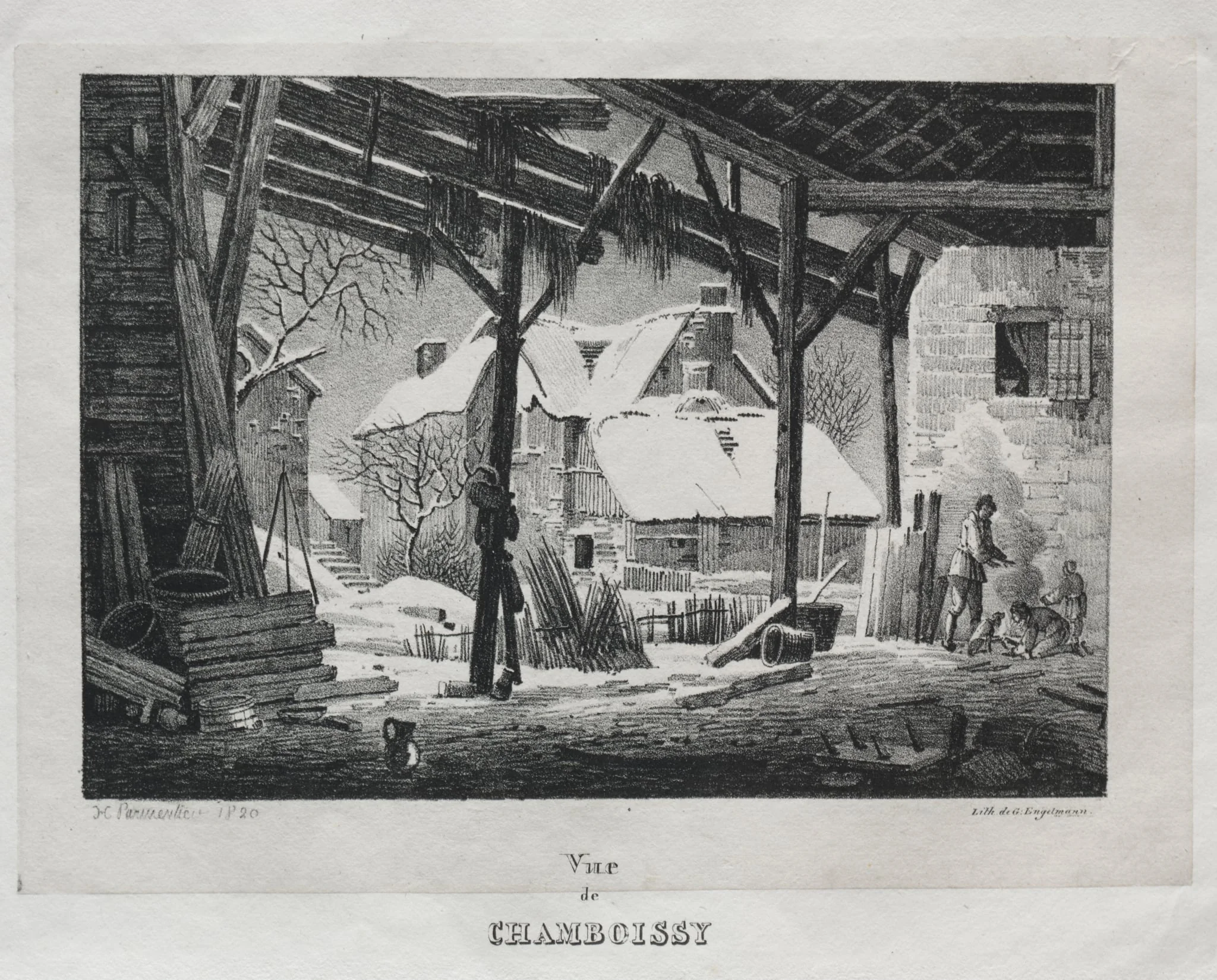 Vue de Chamboissy, by Godefroy Engelmann, 1820