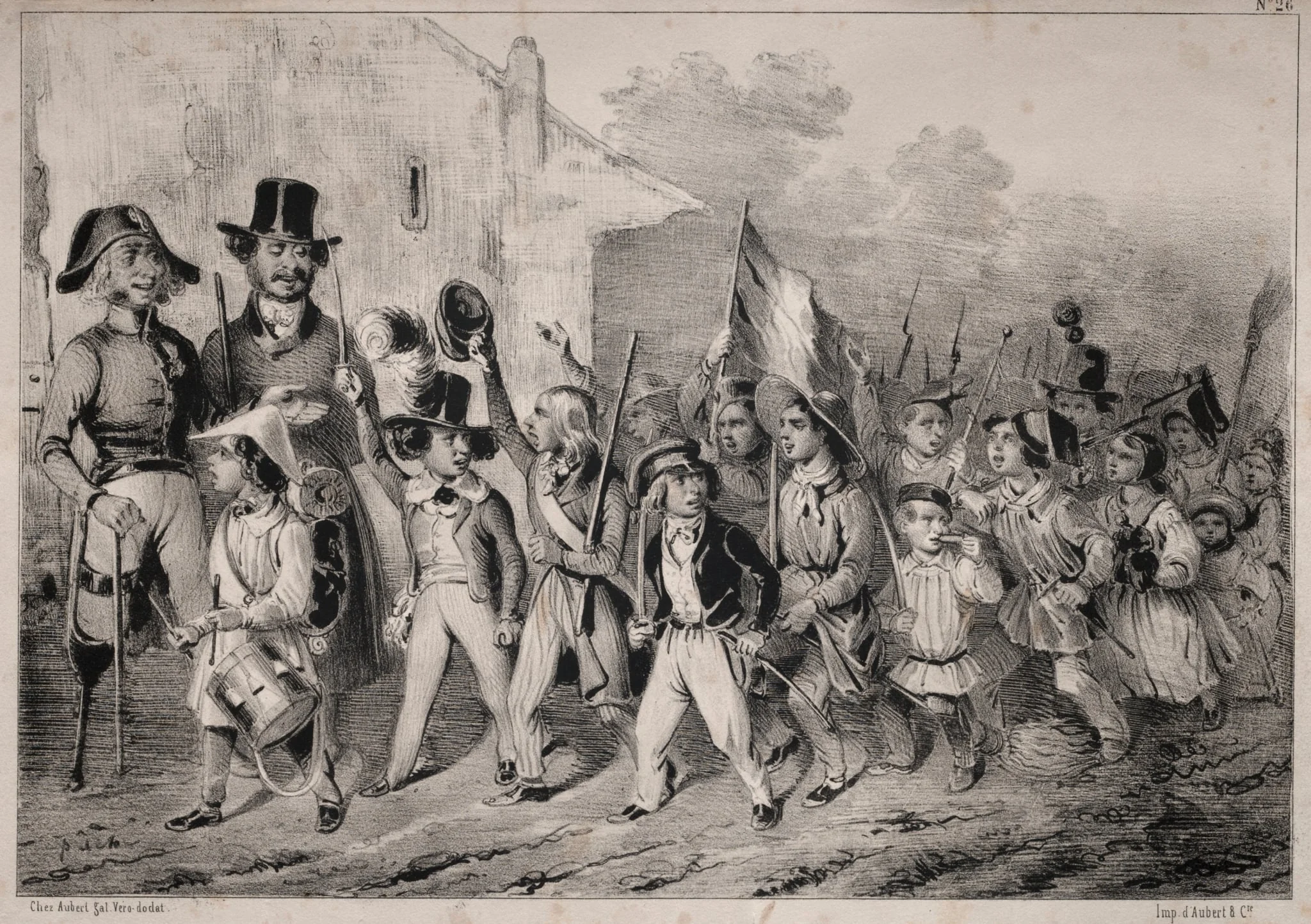 Actualités:  Bon!  Les moutards en veulent sussi!  quand on parle de guerre!  comme toute ca prend feu! ... On voit que c'est de la plante indigène!... ca promet!!