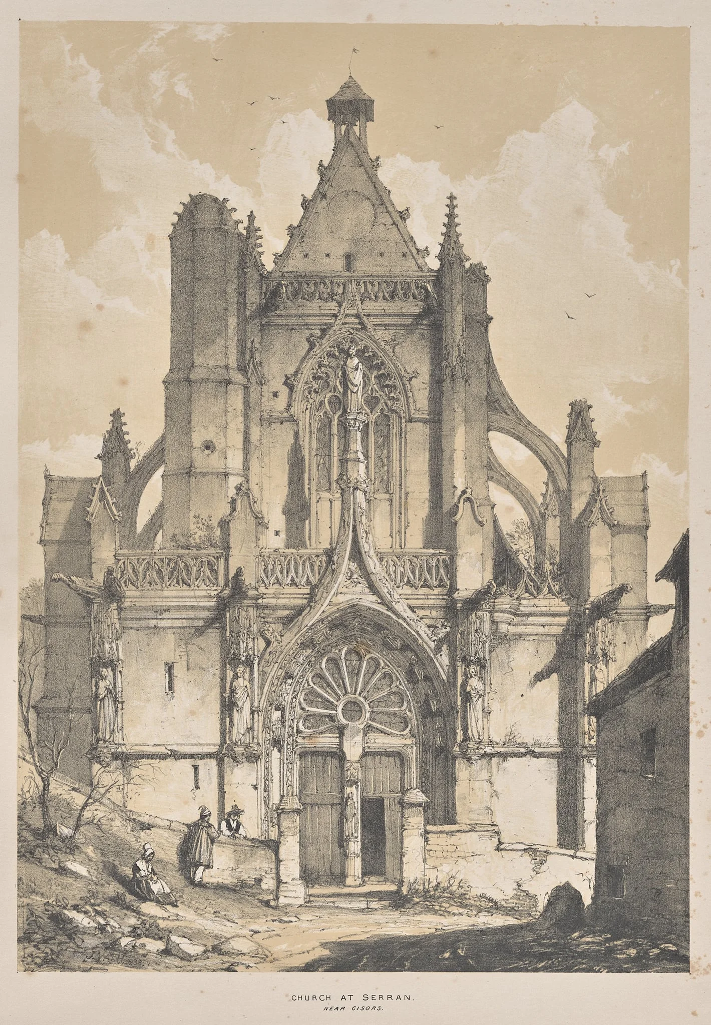 Architecture of the Middle Ages:  Church at Serran, near Gisore