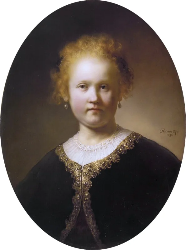 Young Girl in a Gold-Trimmed Cloak