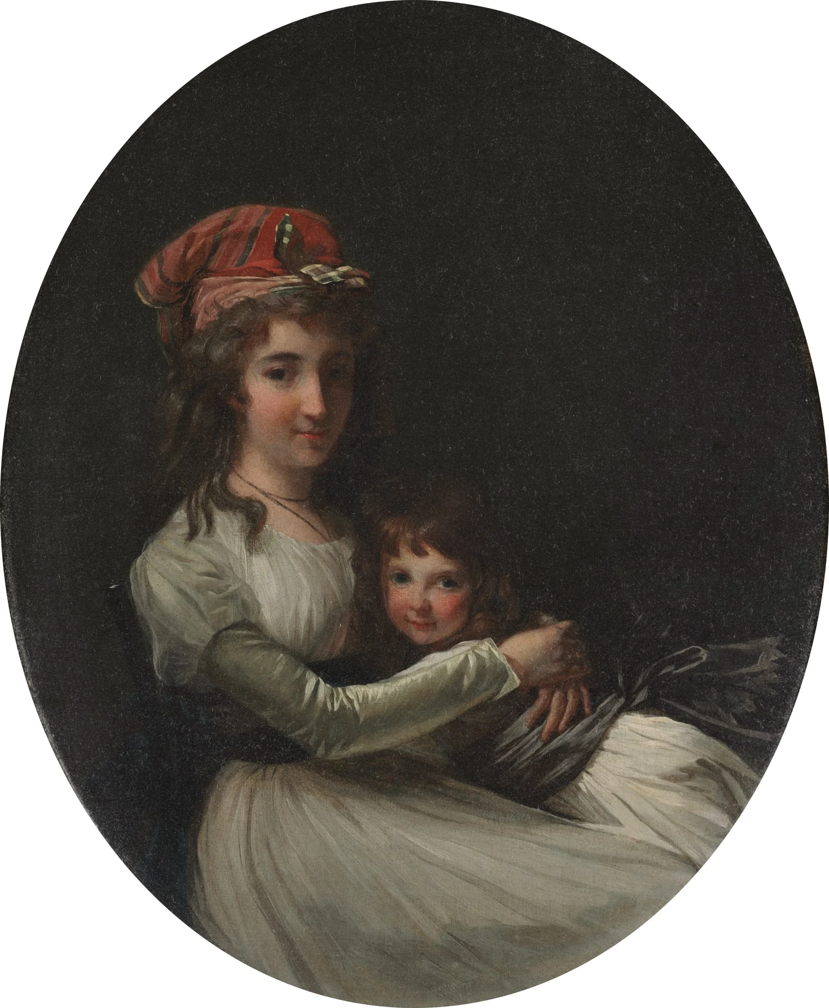 Portrait of a Mother and Daughter, by Henri-Pierre Danloux, unspecified, 1794