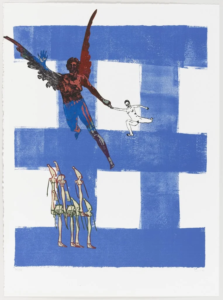 Untitled, by Nancy Spero, ink, 1998