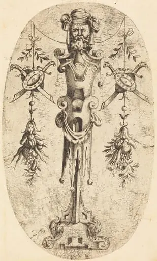Bearded Head on a Pedestal