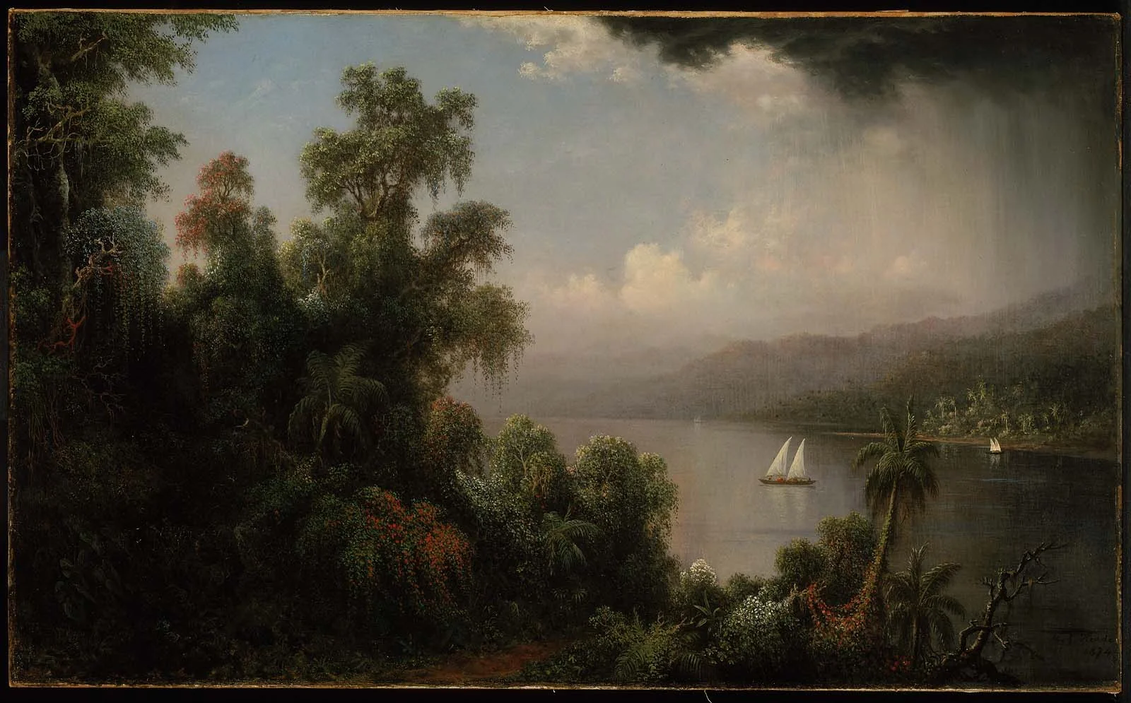 Coast of Jamaica, by Martin Johnson Heade, oil, 1869