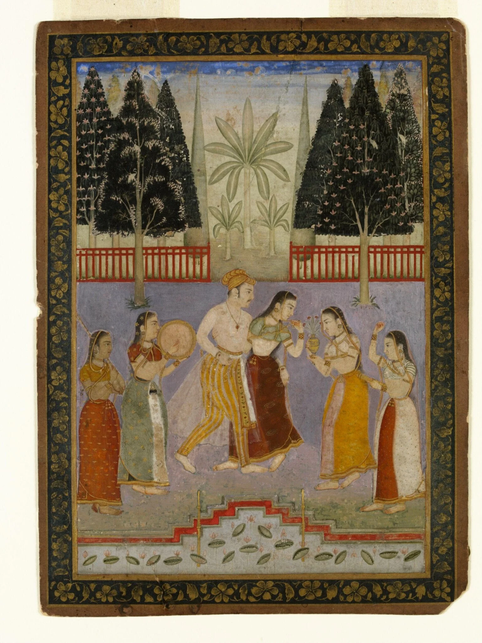 Vasanta Raga, by Unknown, paint, 1625