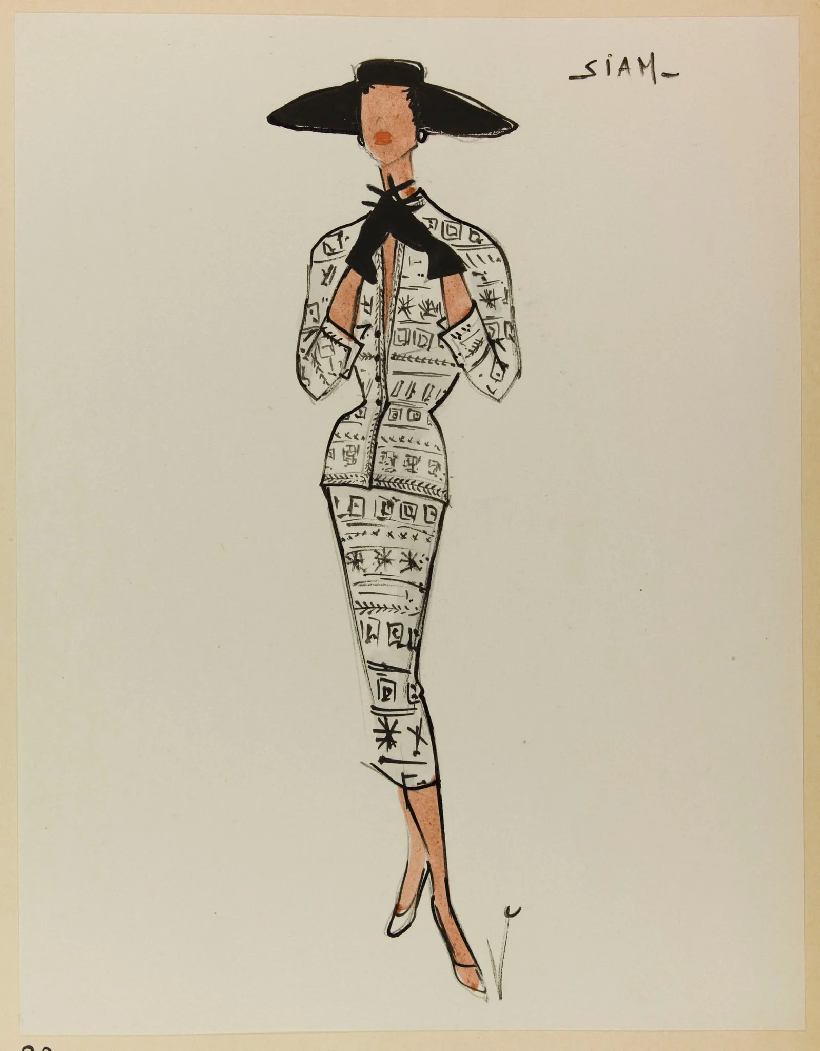 Siam, by Marie-Louise Carven, 1953