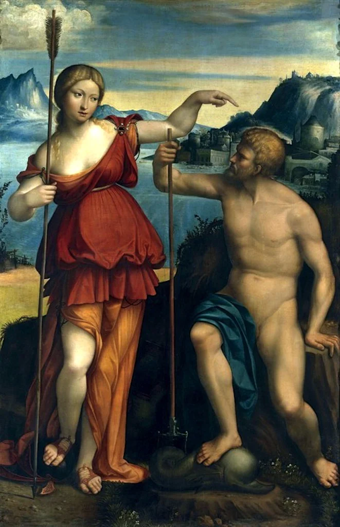 Poseidon and Athena battle for control of Athens
