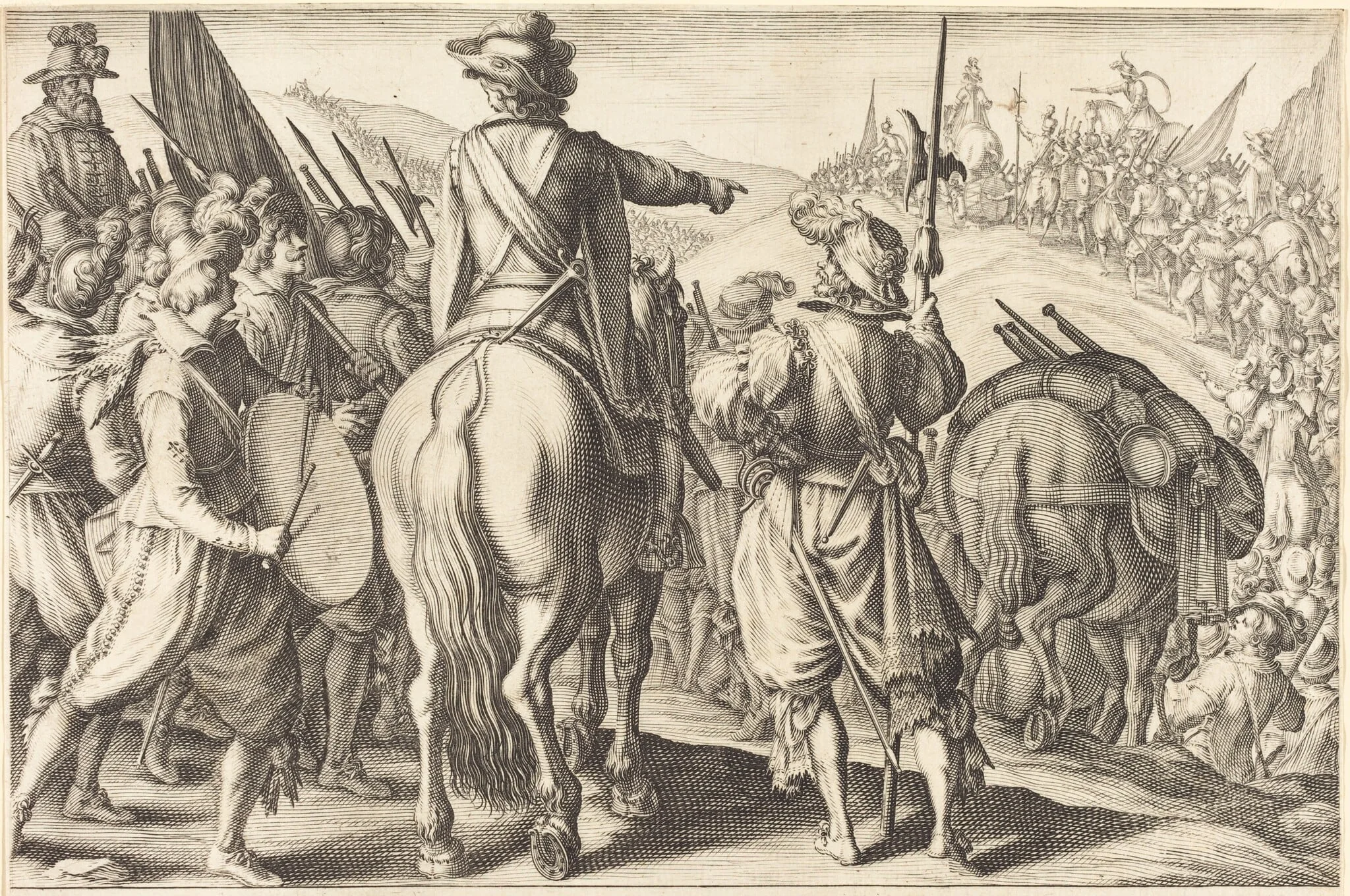 The Troops on the March