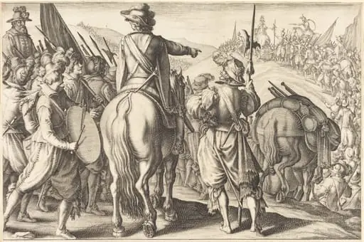 The Troops on the March
