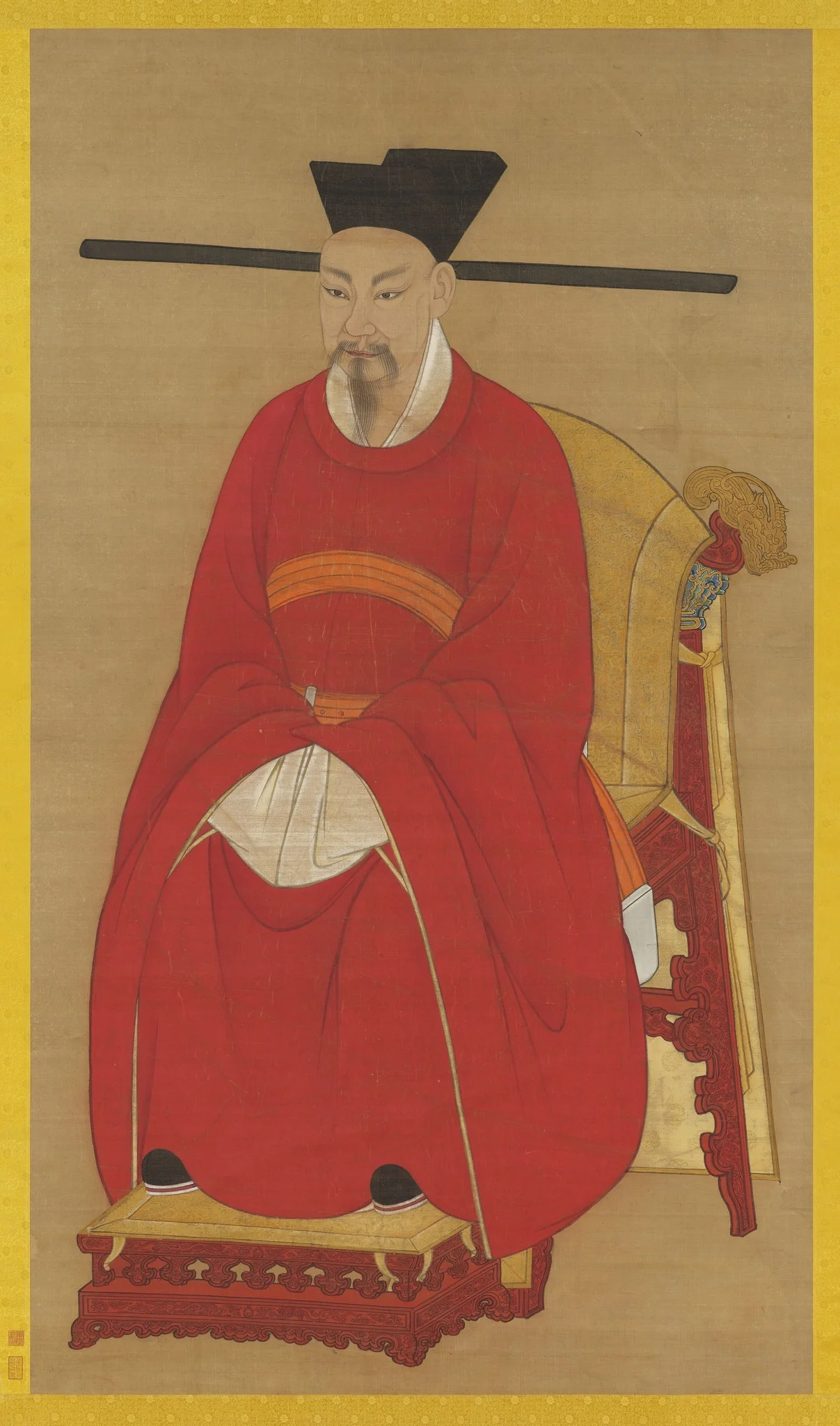 Seated Portrait of Emperor Lizong