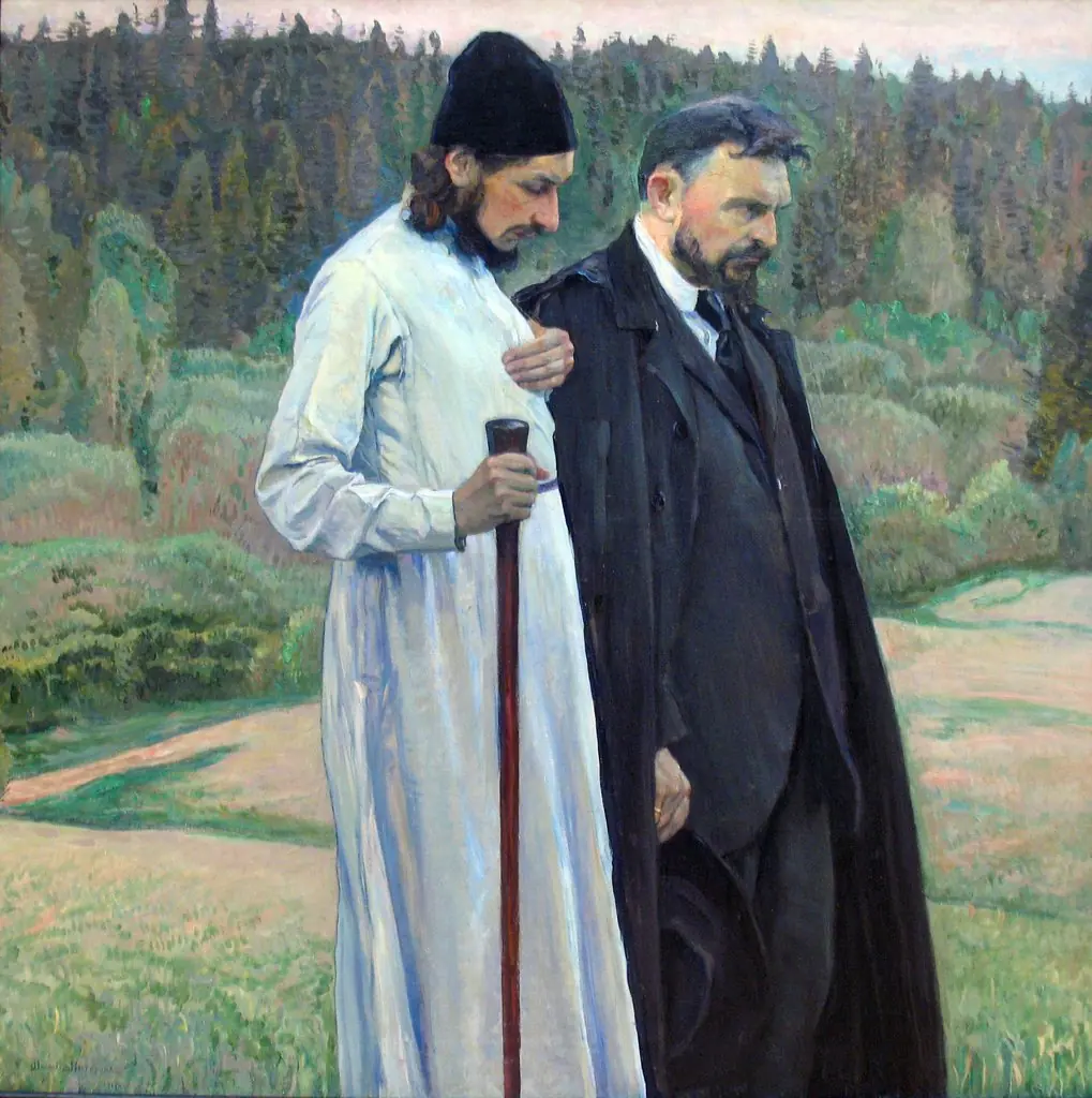 Portrait of the philosophers S.N. Bulgakov and P.A. Florensky