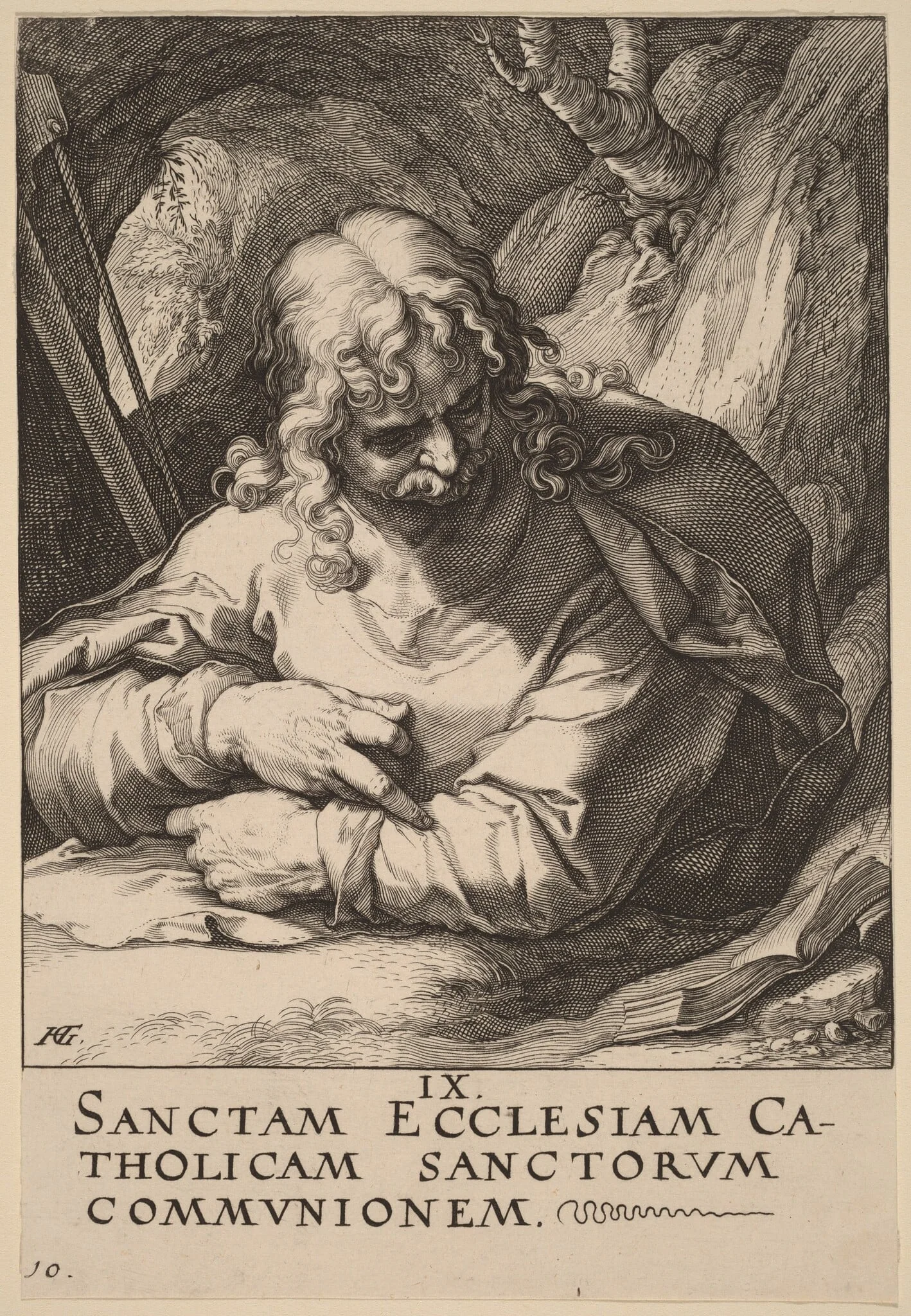 Saint James the Less, by Hendrik Goltzius, ink, 1589