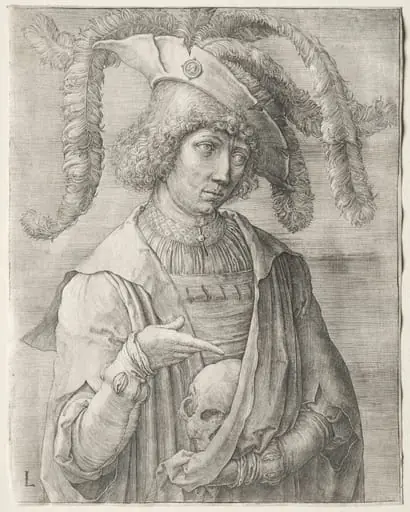 Portrait of a Young Man with a Skull