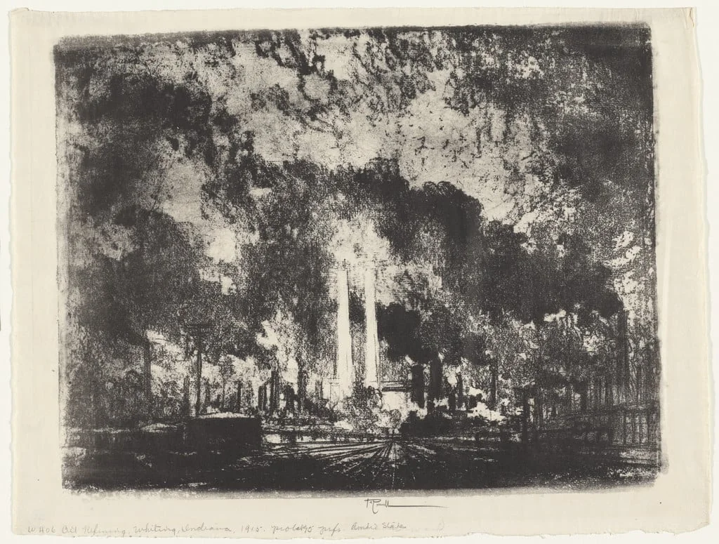 Untitled, by Joseph Pennell, ink, 1915