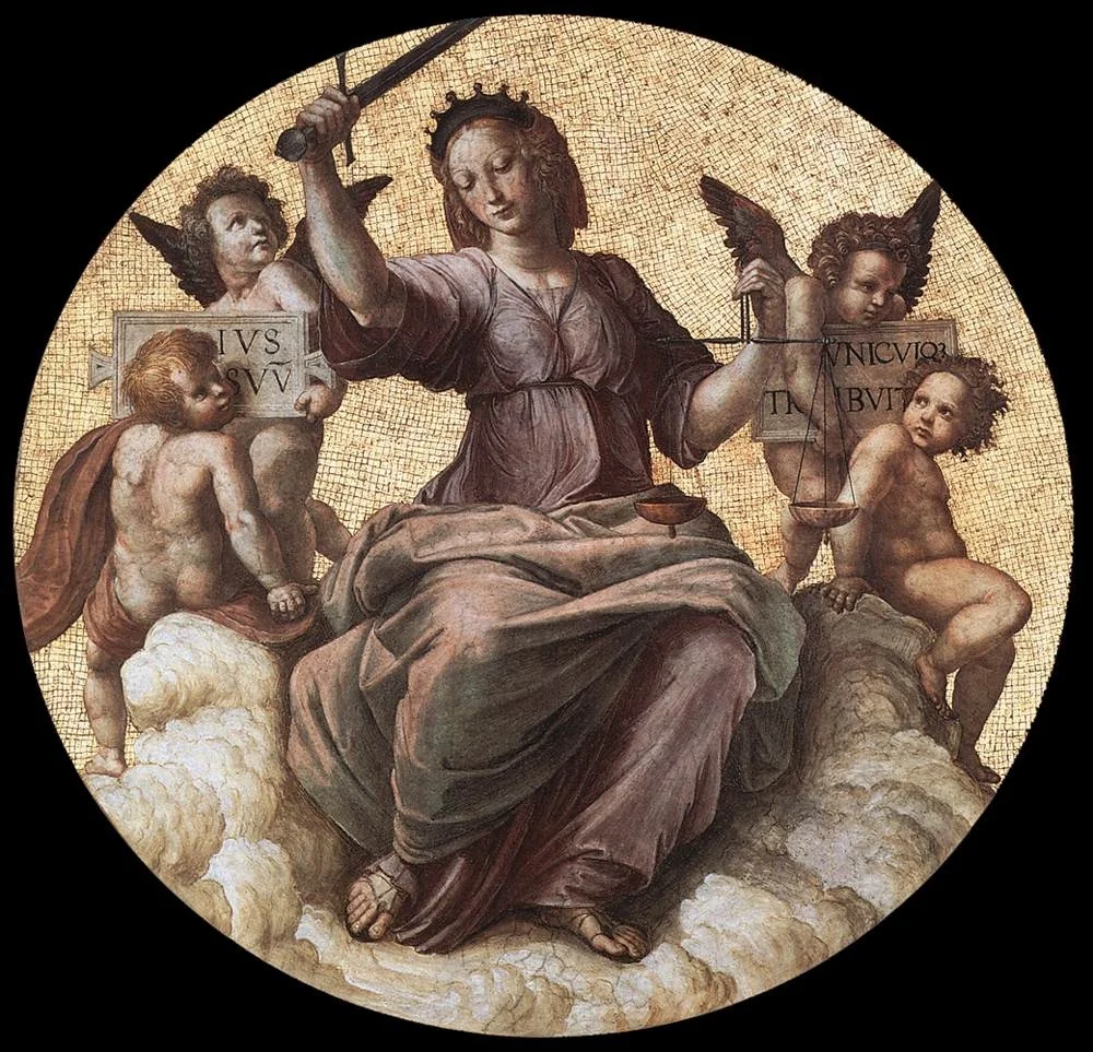 Justice, by Raphael, fresco, 1508