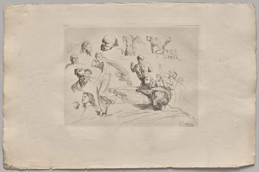 Sheet of Sketches