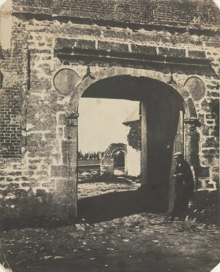 Arch in Farmyard, Swansea, by Calvert Richard Jones, 1845