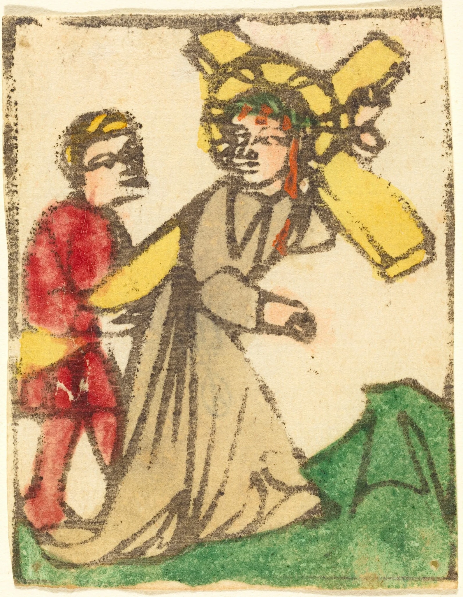 Christ Carrying the Cross, by German 15th Century, ink, 1438