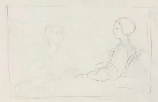 Two Seated Women (verso)