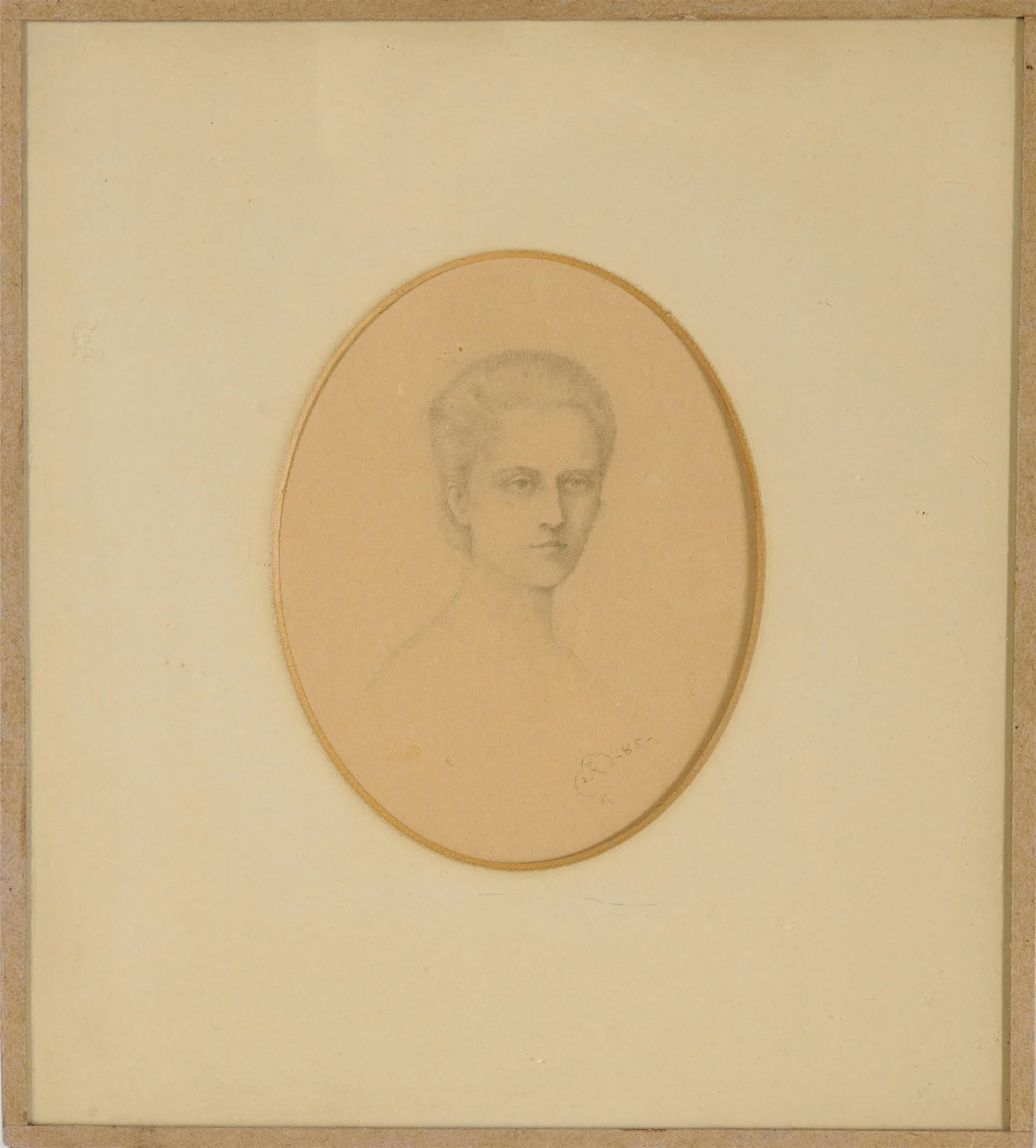 Προσωπογραφία της Ρωξάνης Καρατζά, by Rizos Iakovos, 1885