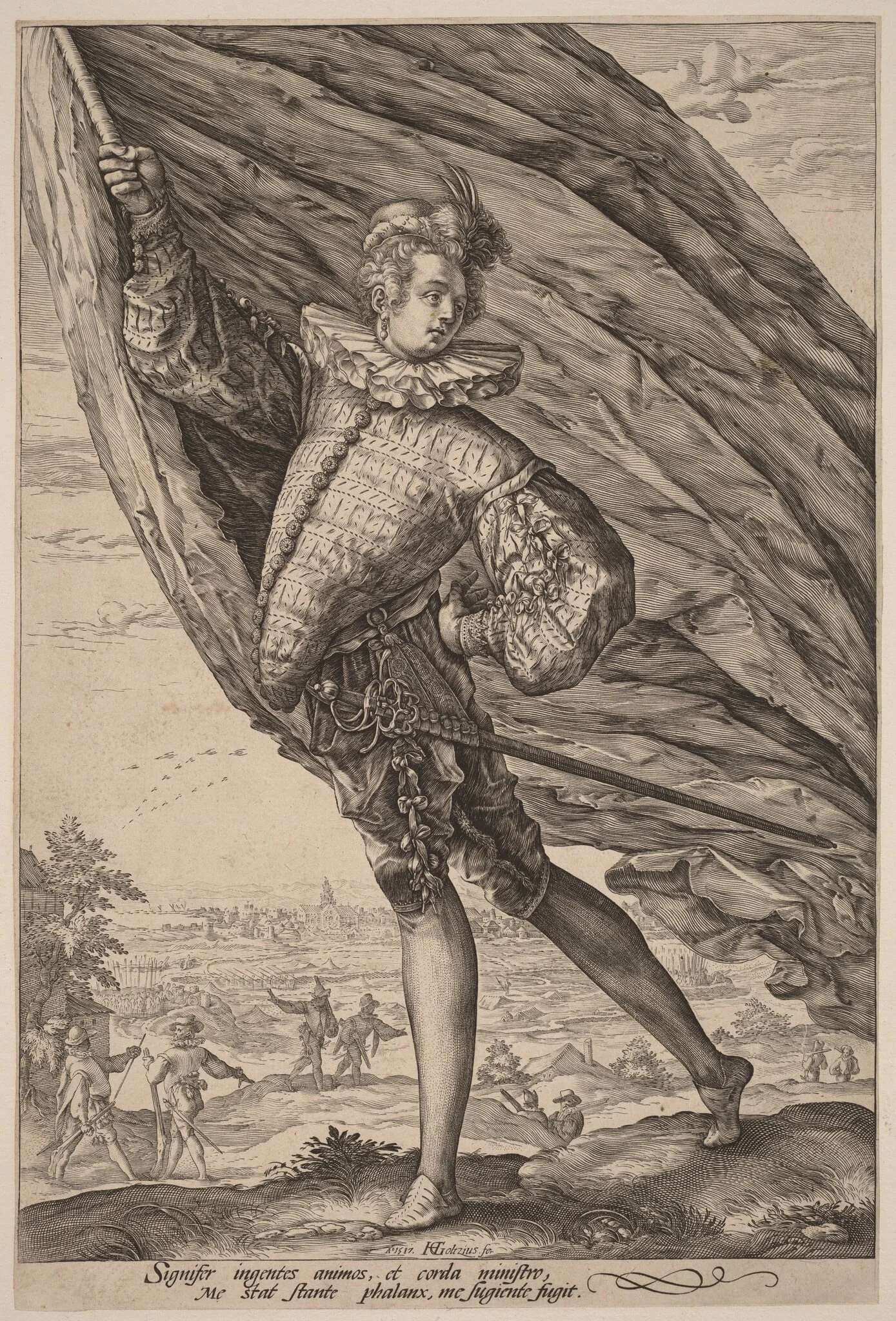 The Standard Bearer, Turned to Left