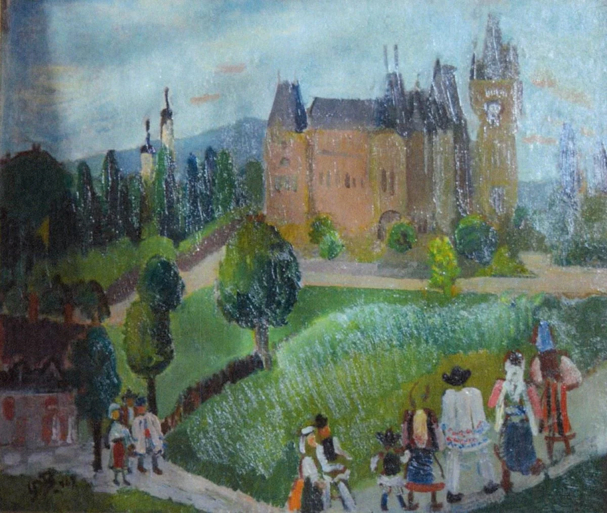 Consfătuire țărănească, by Lucia Demetriade-Bălăcescu, 1943