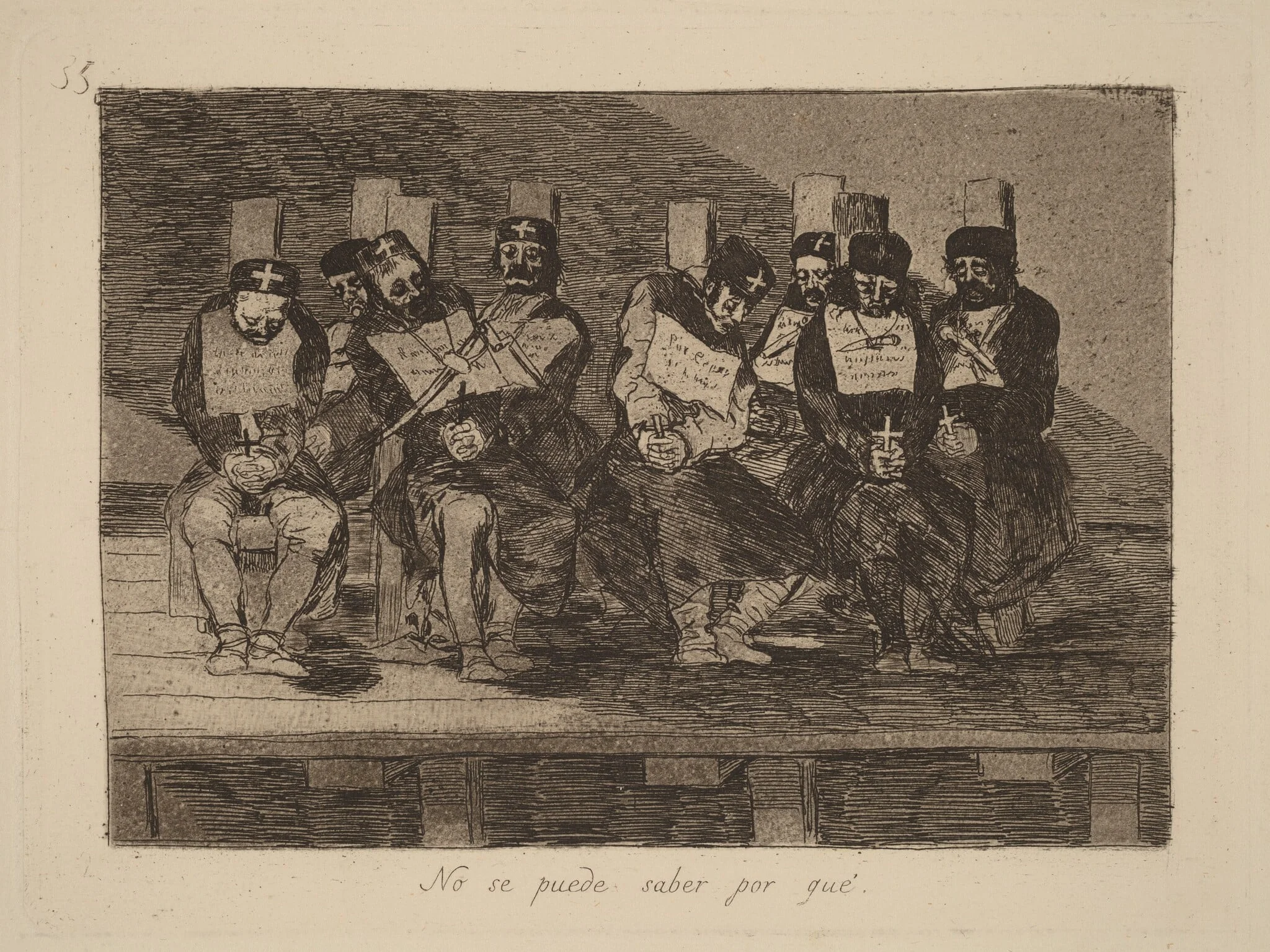 No se puede saber por que (One Can't Tell Why), by Francisco Goya, ink, 1815