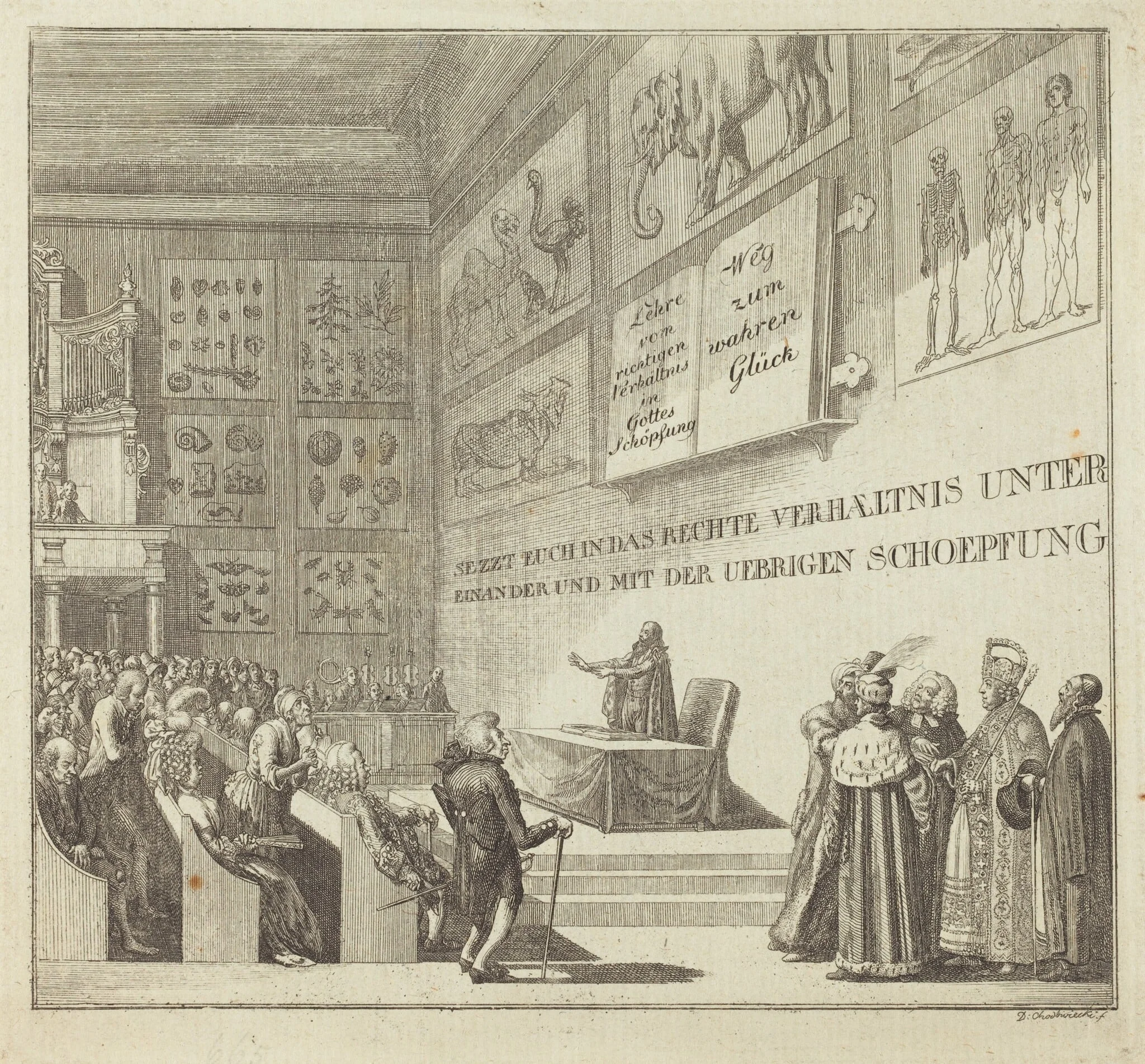 What is the Way to be Happy?, by Daniel Nikolaus Chodowiecki, ink, 1791