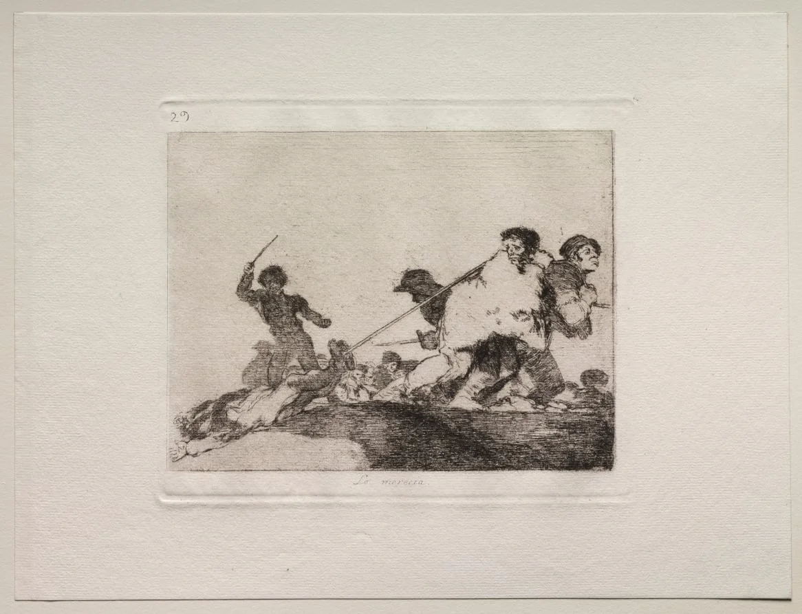 The Horrors of War:  He Deserved It, by Francisco Goya, 1815