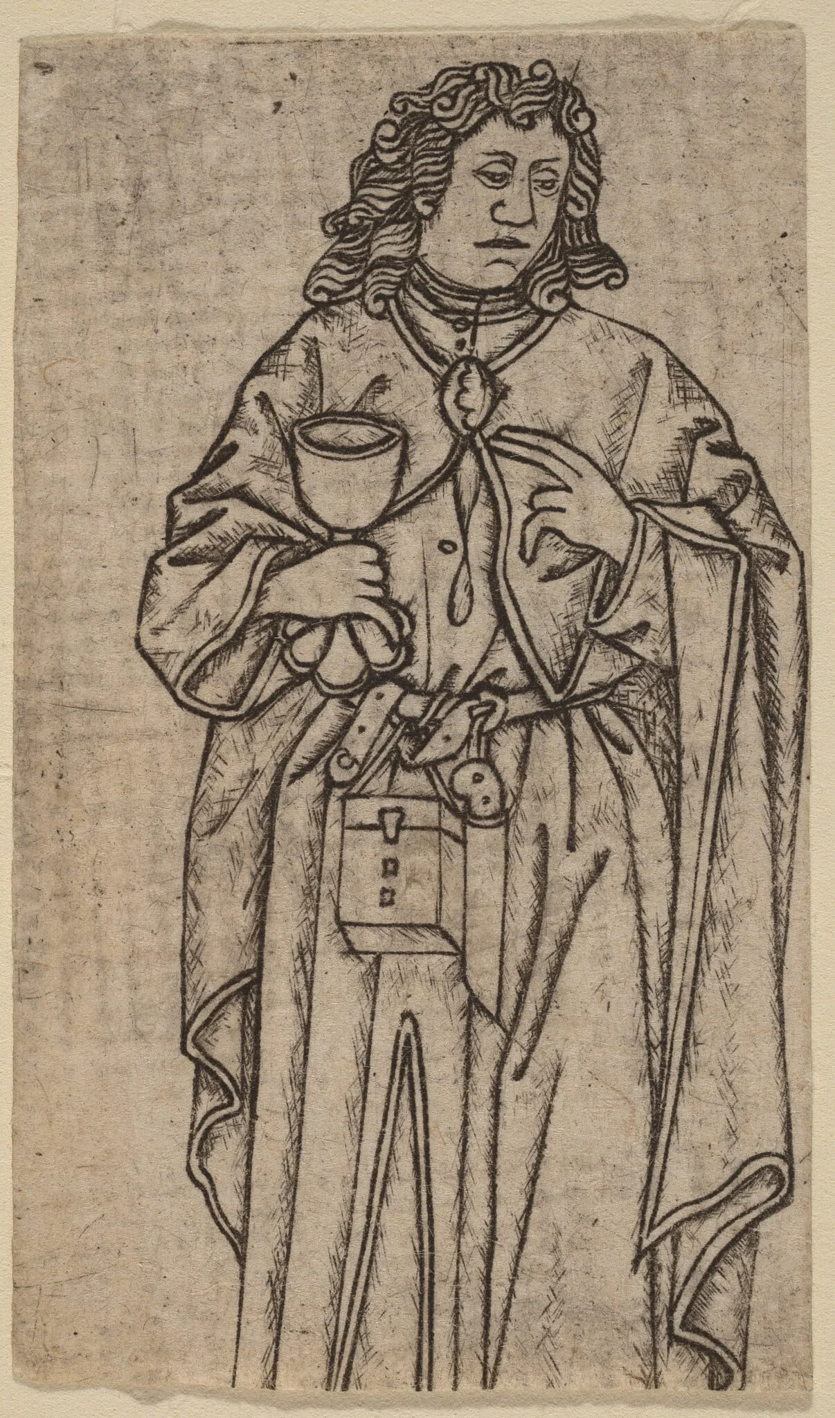 Saint John, by Netherlandish 15th Century, ink, 1401