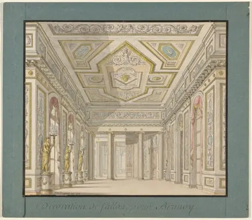 Décoration de sallon pour  Brunoy (Design for the Interior of the Château de Brunoy)