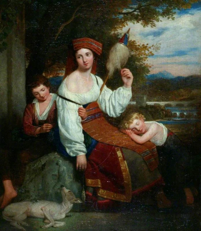 An Italian Contadina and Her Children