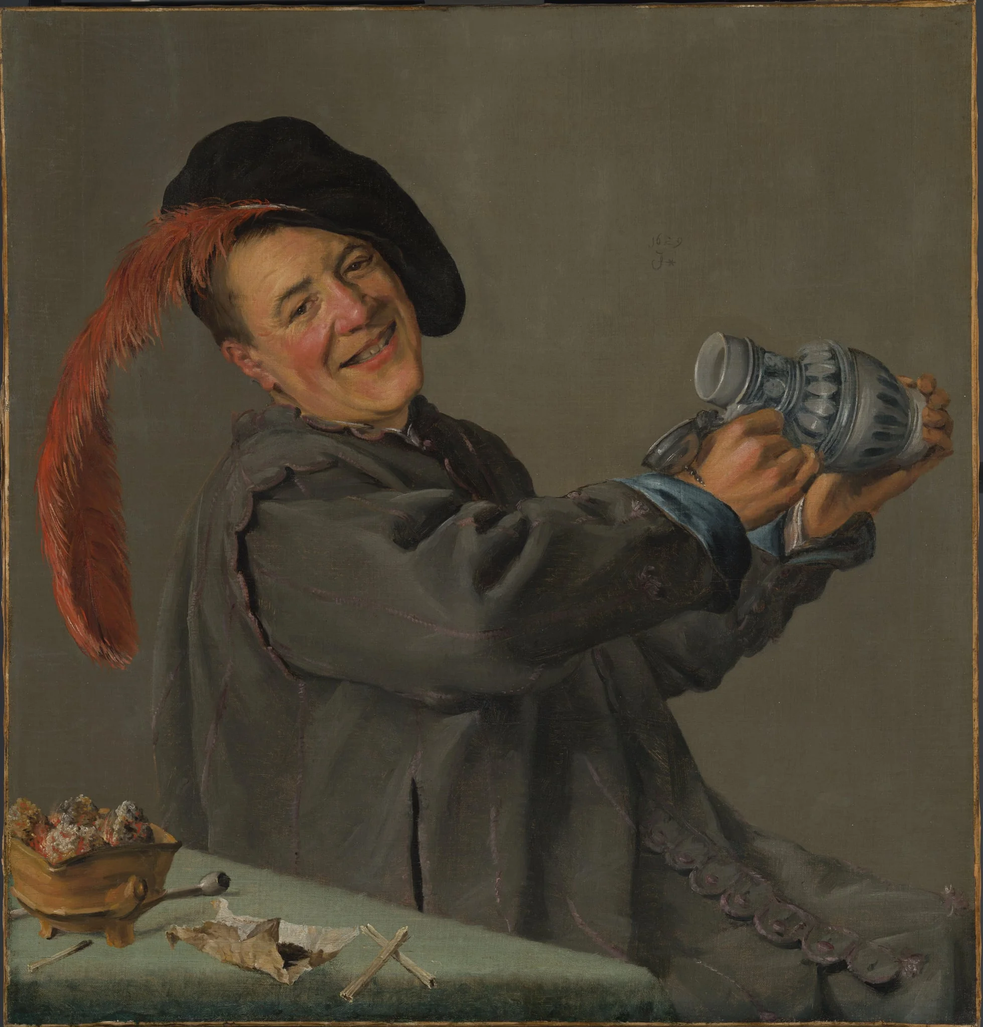 De vrolijke drinker, by Unknown, unspecified, 1629